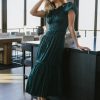 Clothing böhme | Julianne Pleated Dress In Teal