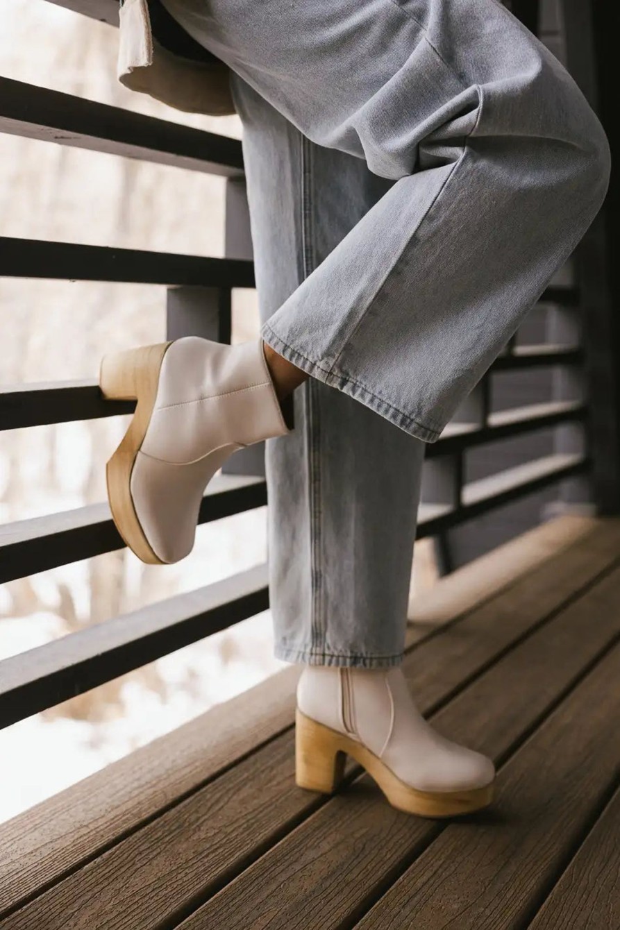 Accessories böhme | Foster Heeled Boots In Ivory