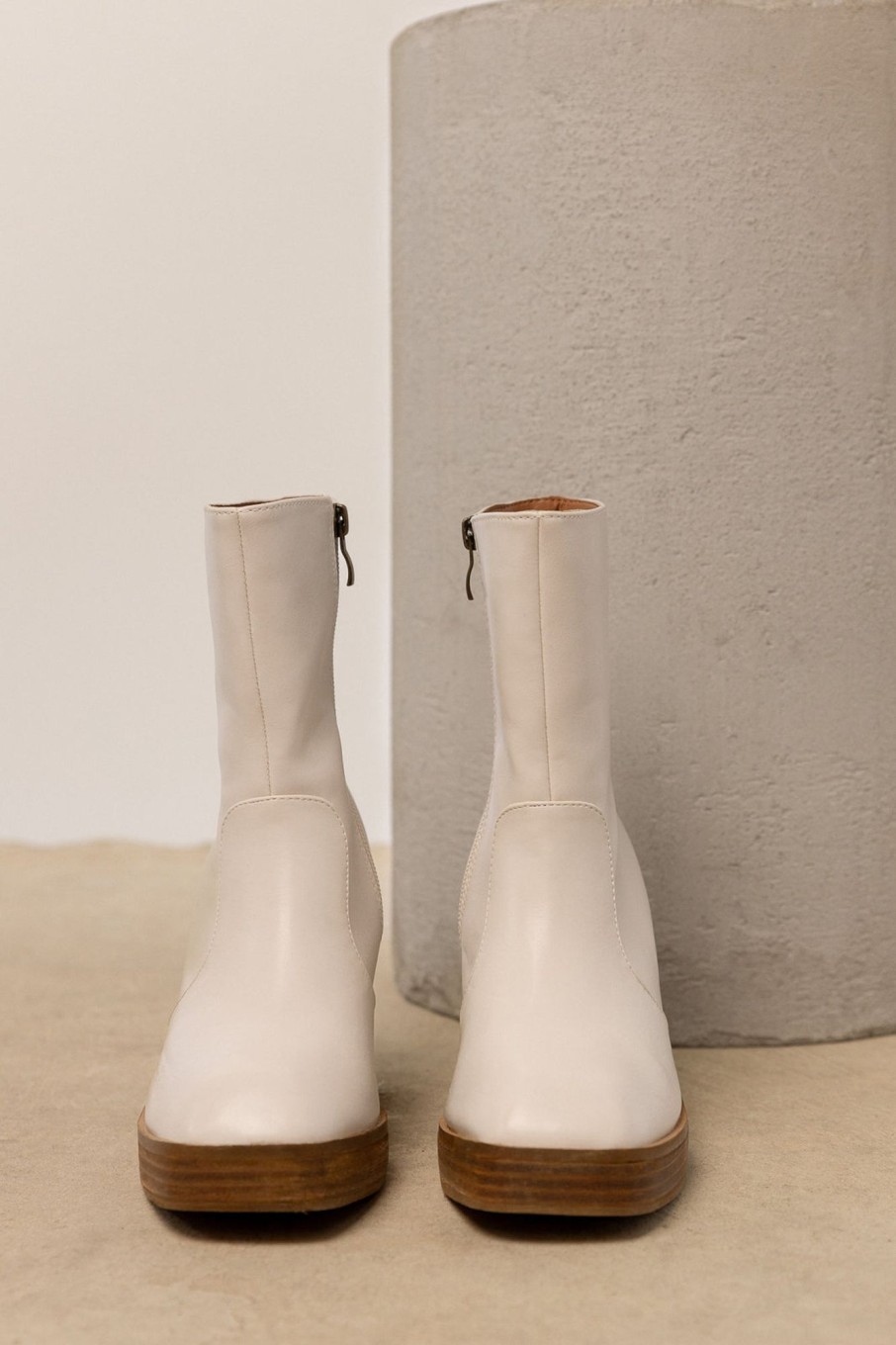 Accessories böhme | Foster Heeled Boots In Ivory