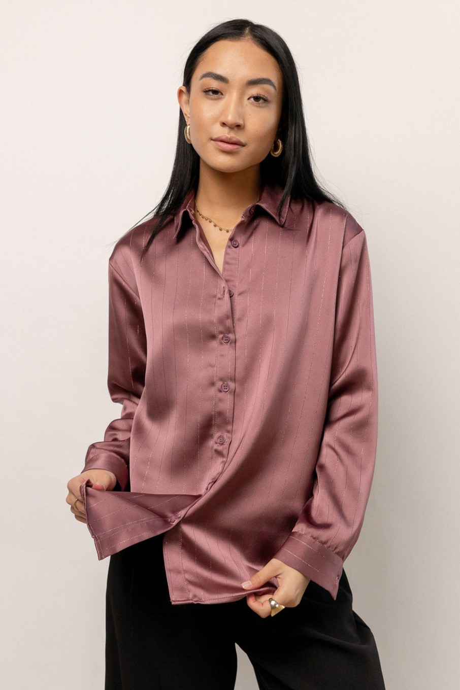 Clothing böhme | Apollo Button Up In Mauve