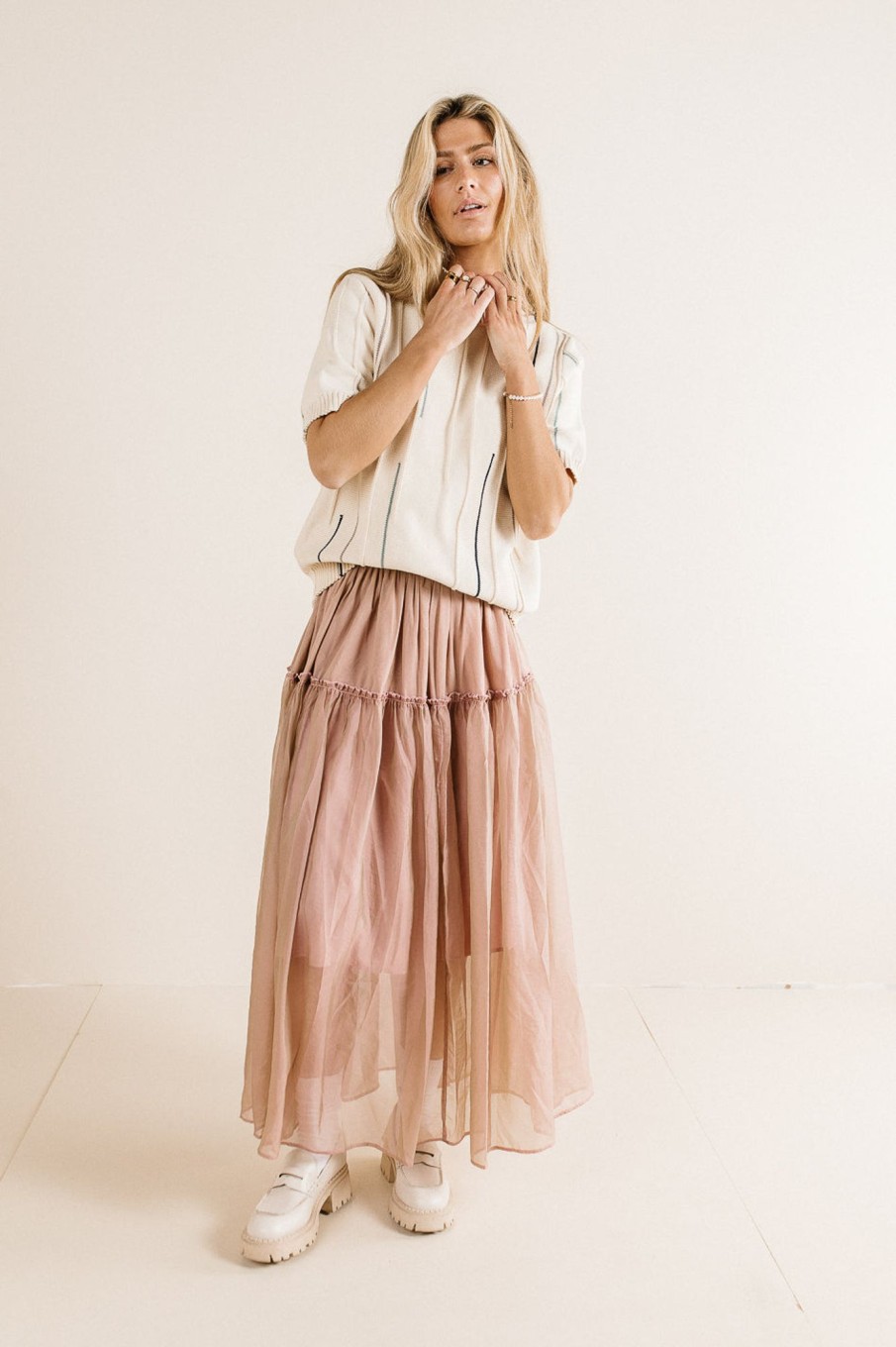 Clothing böhme | Terrin Tulle Skirt In Mauve