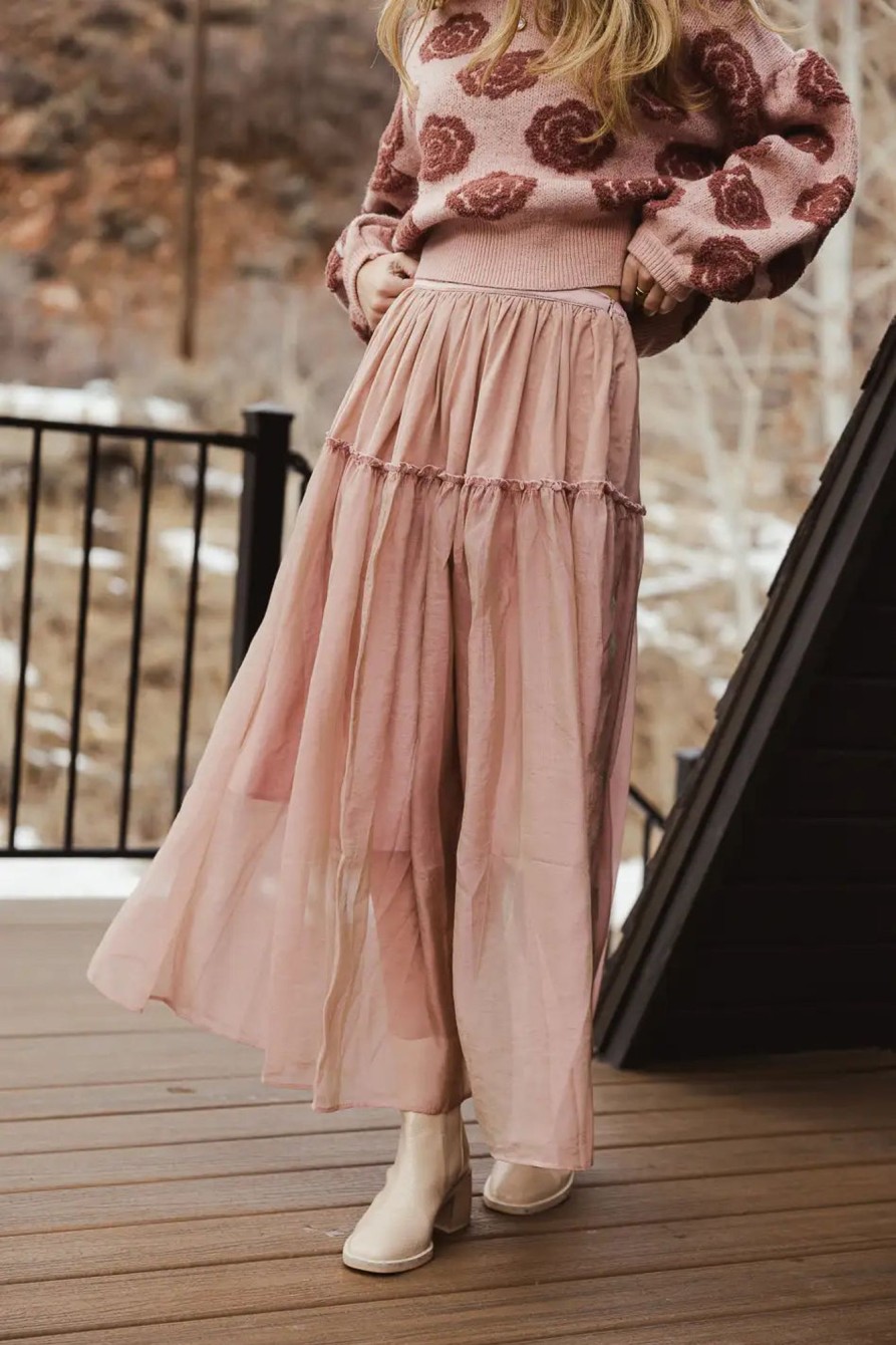 Clothing böhme | Terrin Tulle Skirt In Mauve