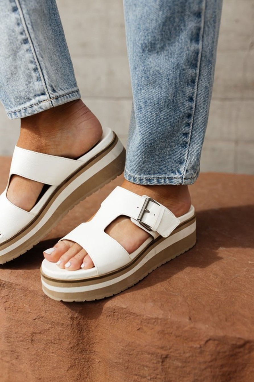 Accessories böhme | Ellie Platform Sandals White