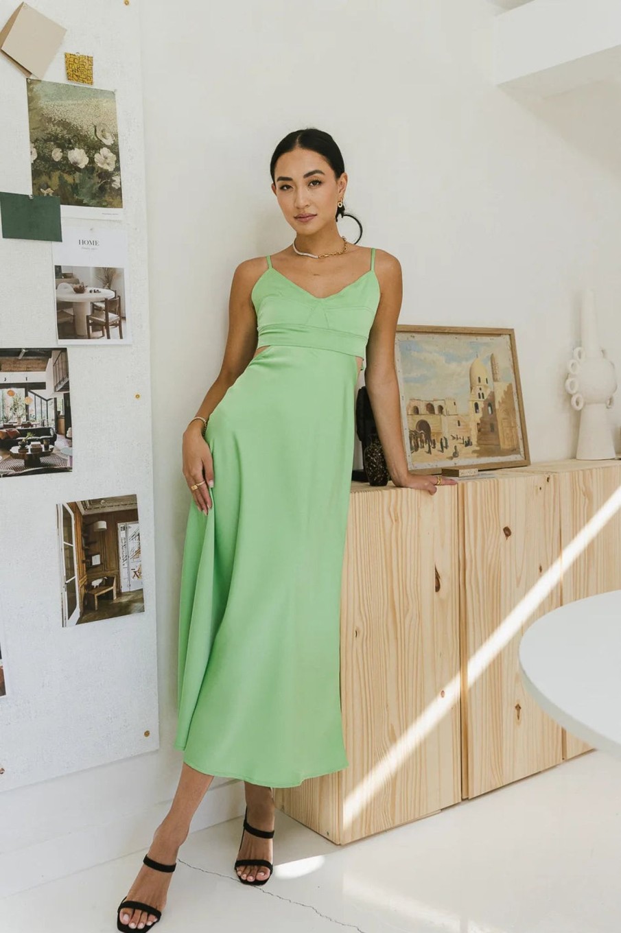 Clothing böhme | Ramona Cut Out Dress In Green