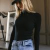 Clothing böhme | Caroline Mock Neck Sweater In Black