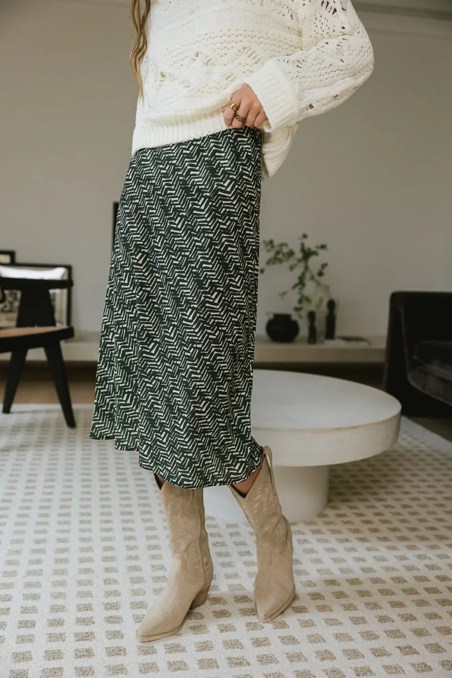 Clothing böhme | Everly Printed Skirt In Green