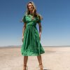 Clothing böhme | Cyrus Midi Dress In Green