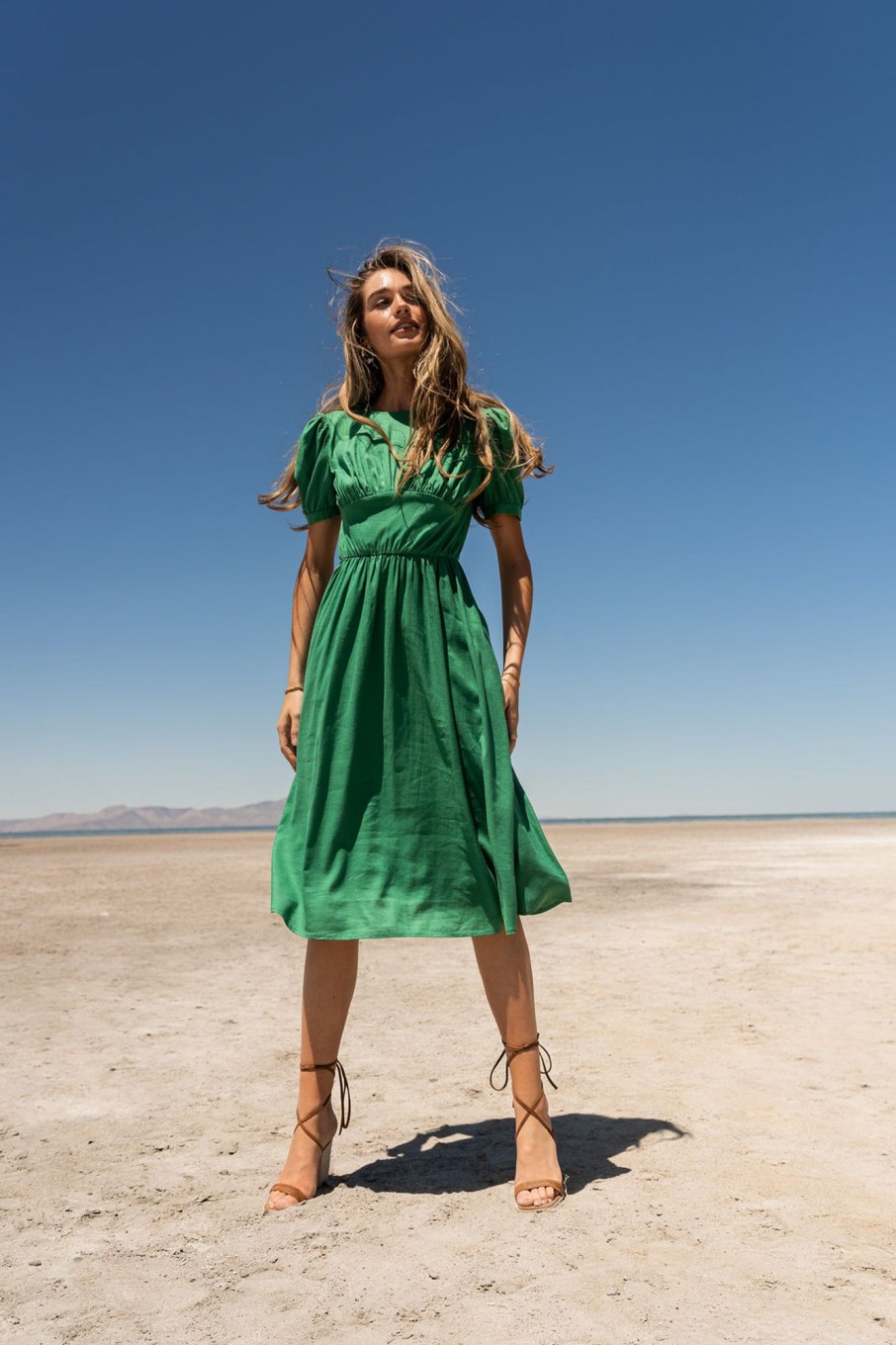 Clothing böhme | Cyrus Midi Dress In Green