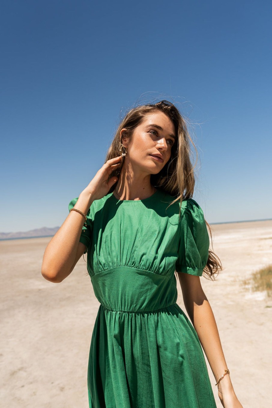 Clothing böhme | Cyrus Midi Dress In Green